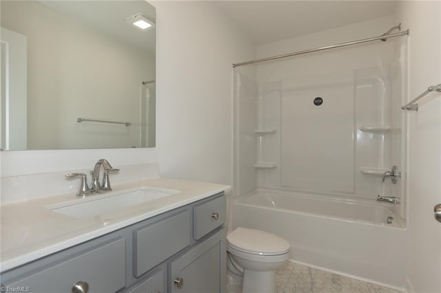 6005 Crestridge Ln Unit 1005, Winston-Salem, NC 27105 - full bathroom with vanity, shower / bath combination, and tile patterned flooring