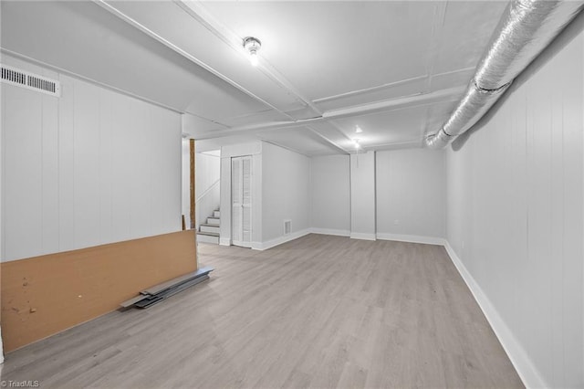 220 Glen Ter, Mount Airy, NC 27030 - finished basement with wood finished floors, stairs, and baseboards
