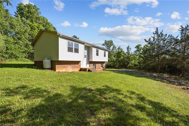 220 Glen Ter, Mount Airy, NC 27030 - back of property featuring a yard and entry steps