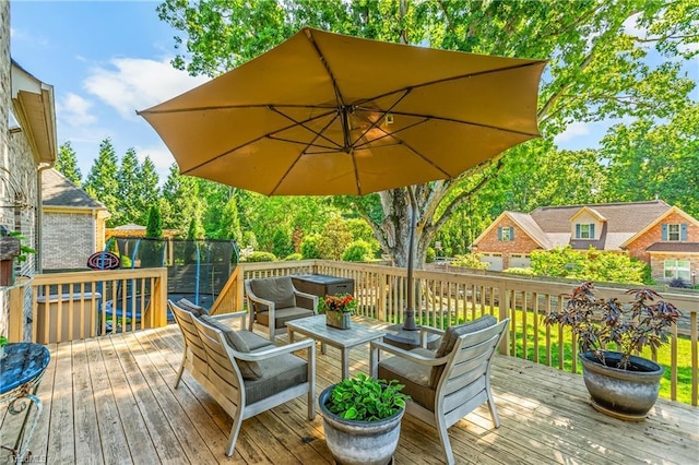 3632 Sally Kirk Rd, Winston-Salem, NC 27106 - wooden deck with view of wooded area