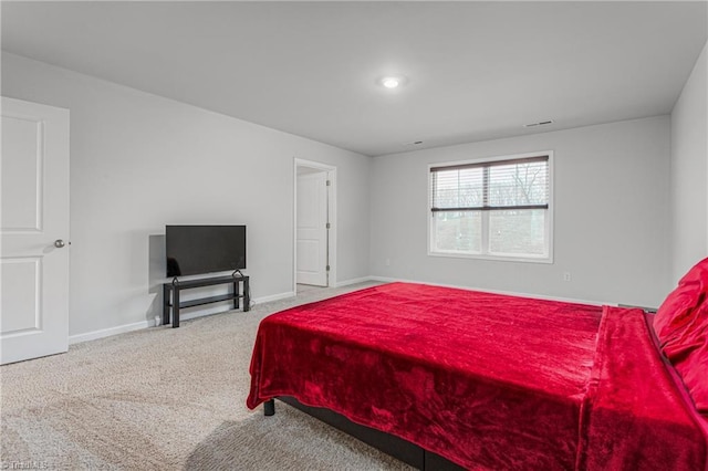 bedroom with carpet flooring