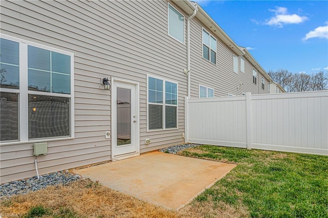 exterior space featuring a yard and a patio