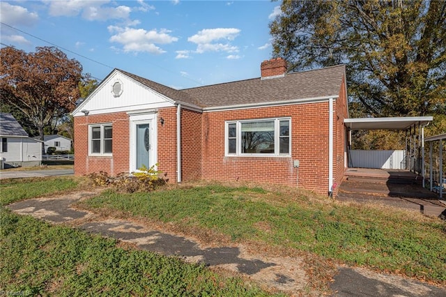 view of bungalow-style home