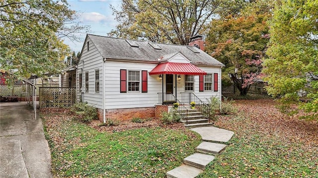 view of bungalow-style house