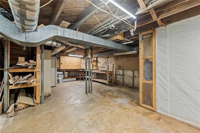 view of basement