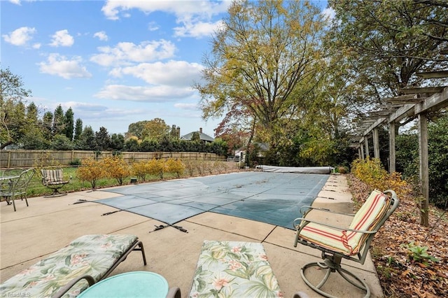 view of pool with a patio area