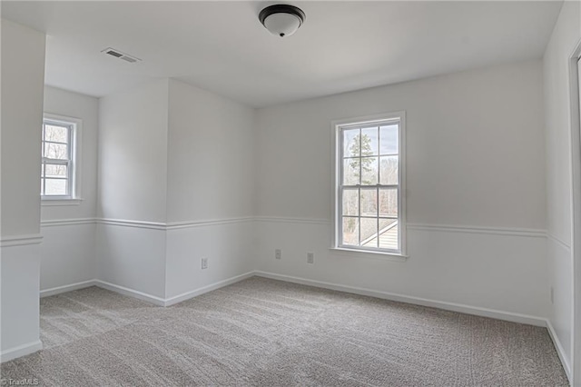 view of carpeted empty room