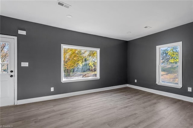 interior space featuring hardwood / wood-style flooring