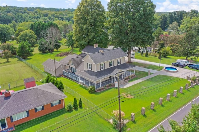 birds eye view of property