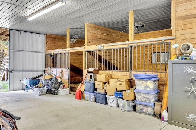view of horse barn