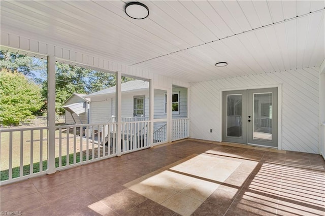 2282 Valewood Dr, Asheboro, NC 27205 - unfurnished sunroom featuring french doors