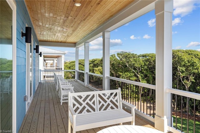 view of wooden terrace