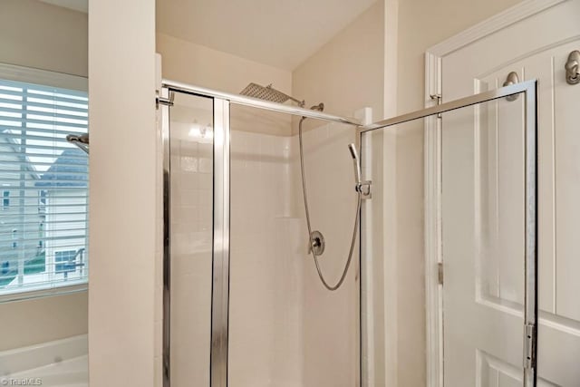 1881 Huntley Way, Burlington, NC 27215 - bathroom with a stall shower and a tub to relax in