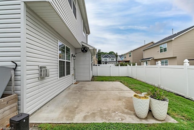 1881 Huntley Way, Burlington, NC 27215 - fenced backyard with a patio area and a residential view