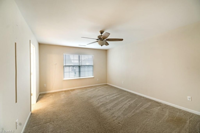 1881 Huntley Way, Burlington, NC 27215 - unfurnished room featuring carpet floors, a ceiling fan, and baseboards
