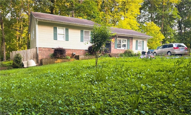 3420 Deerbrook Dr, Yadkinville, NC 27055 - view of front of property with view of scattered trees and fence