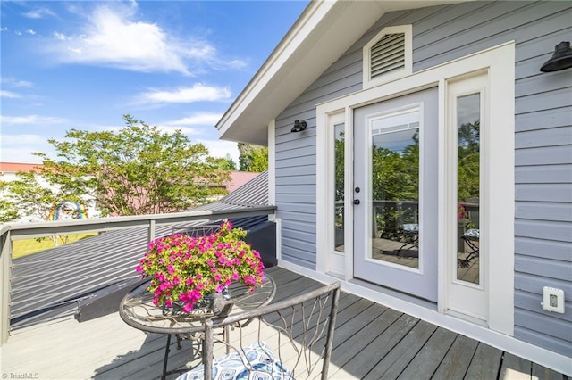 225 Main St E, Pilot Mountain, NC 27041 - view of wooden deck