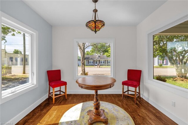 225 Main St E, Pilot Mountain, NC 27041 - living area with healthy amount of natural light, wood finished floors, and baseboards