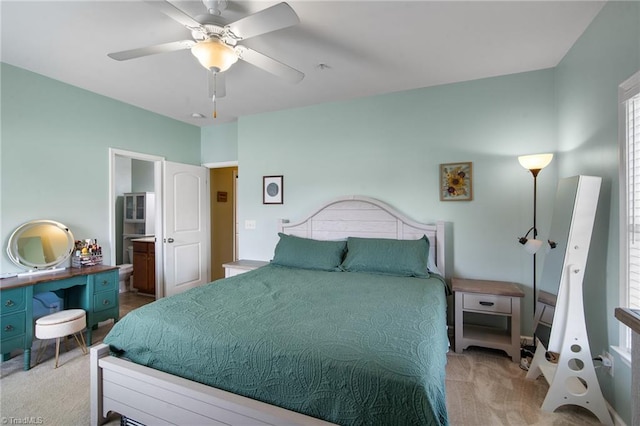 5430 Forester Dr, High Point, NC 27265 - bedroom with carpet flooring and ceiling fan