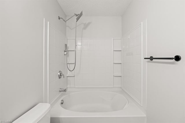 305 Apple Ridge Rd, Greensboro, NC 27406 - bathroom featuring a textured ceiling and shower / washtub combination