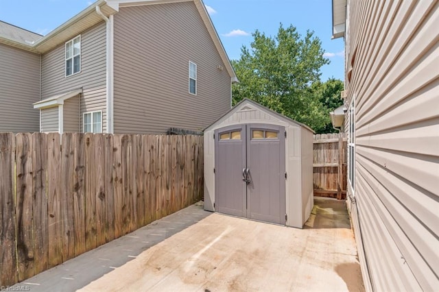 305 Apple Ridge Rd, Greensboro, NC 27406 - view of shed with a fenced backyard