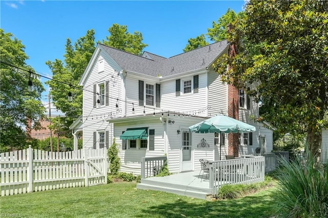 17 E Main St, Thomasville, NC 27360 - rear view of property with a patio