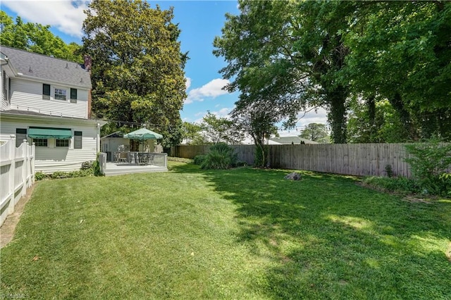 17 E Main St, Thomasville, NC 27360 - fenced backyard featuring a patio area