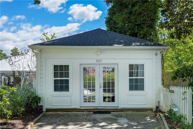 17 E Main St, Thomasville, NC 27360 - view of outdoor structure featuring french doors