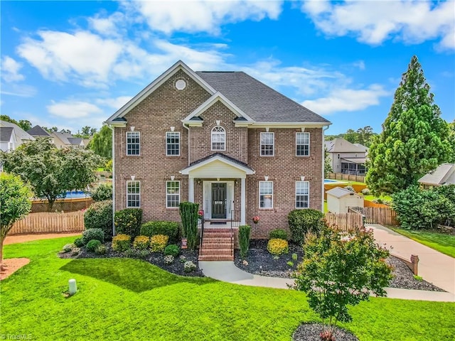 5119 Spiral Wood Dr, Clemmons, NC 27012 - colonial inspired home with brick siding