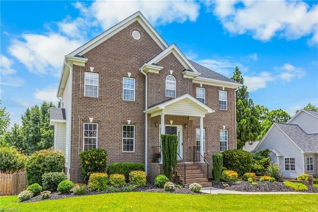 5119 Spiral Wood Dr, Clemmons, NC 27012 - colonial inspired home with brick siding