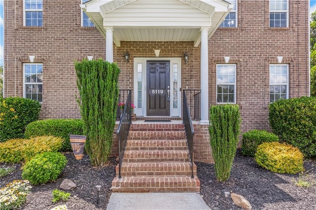 5119 Spiral Wood Dr, Clemmons, NC 27012 - entrance to property with brick siding