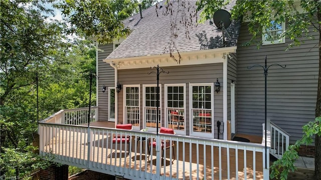 1807 Millhouse Ct, Greensboro, NC 27407 - view of wooden deck