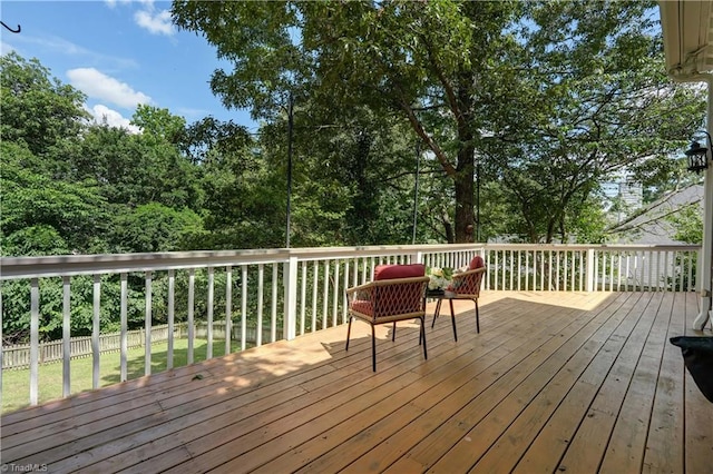 1807 Millhouse Ct, Greensboro, NC 27407 - view of wooden deck