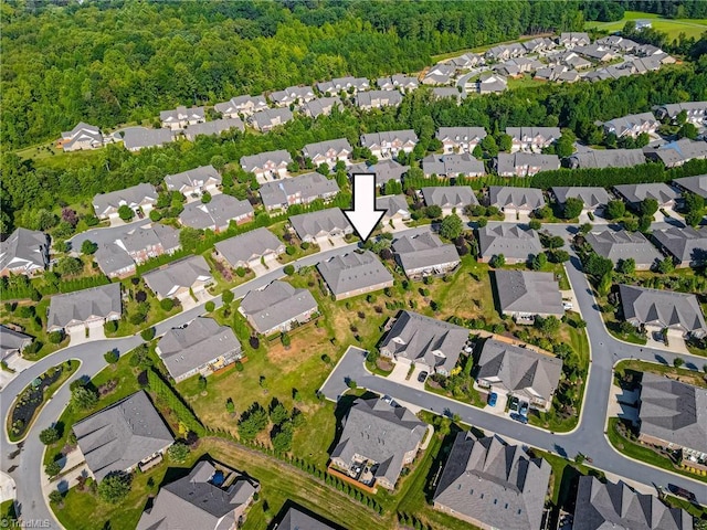 bird's eye view featuring a residential view