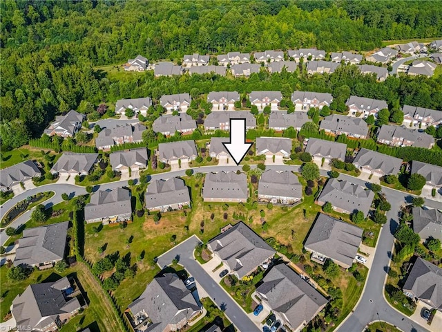 drone / aerial view featuring a residential view