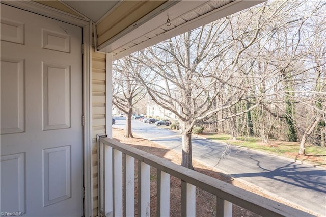 view of balcony