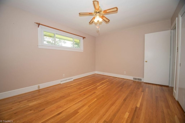 7040 Franklin Rd, Lewisville, NC 27023 - empty room featuring light wood-style flooring and ceiling fan