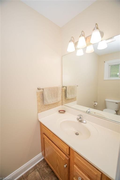 7040 Franklin Rd, Lewisville, NC 27023 - bathroom with vanity and tile patterned flooring