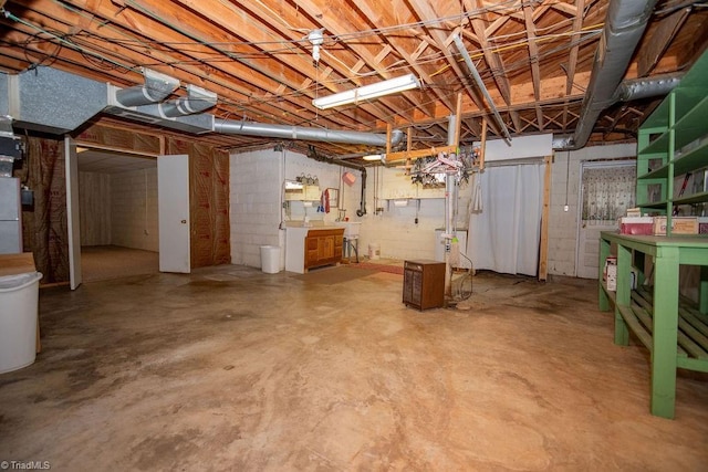 7040 Franklin Rd, Lewisville, NC 27023 - view of unfinished basement