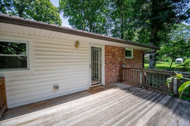 7040 Franklin Rd, Lewisville, NC 27023 - view of wooden terrace