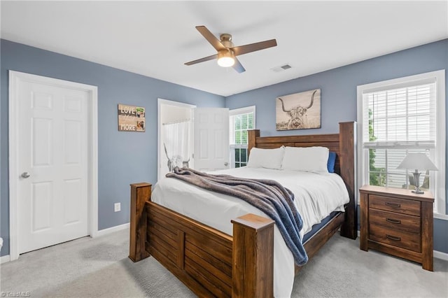 5803 Sycamore Glen Rd, Greensboro, NC 27405 - carpeted bedroom featuring baseboards and a ceiling fan