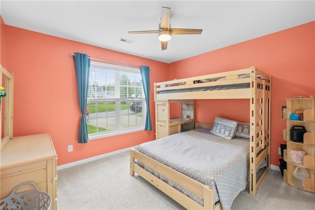 5803 Sycamore Glen Rd, Greensboro, NC 27405 - carpeted bedroom featuring baseboards and ceiling fan