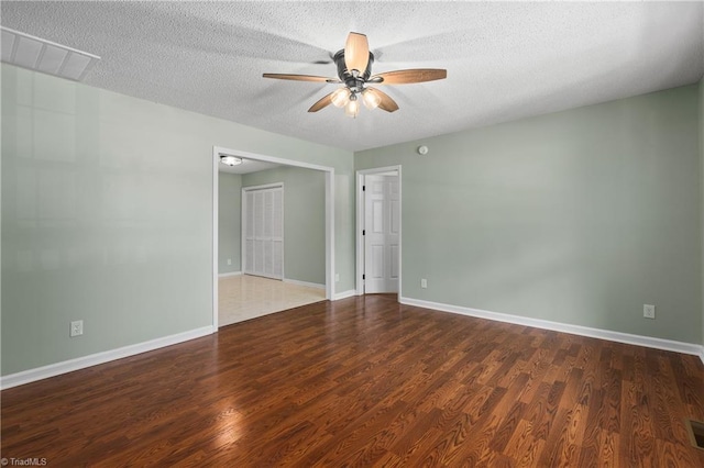 1650 Billy Dr, Winston-Salem, NC 27107 - spare room with ceiling fan, wood finished floors, and a textured ceiling