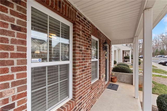 view of patio featuring covered porch