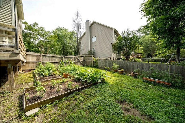 1923 Treyburn Ln, High Point, NC 27265 - fenced backyard with a garden