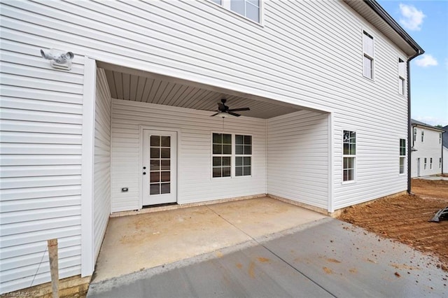 6957 Orchard Path Dr, Clemmons, NC 27012 - doorway to property featuring ceiling fan and a patio area