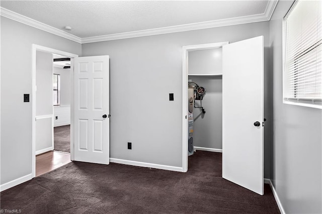 170 Vista Cir Unit C, Winston-Salem, NC 27106 - unfurnished bedroom with carpet flooring, ornamental molding, multiple windows, and a spacious closet