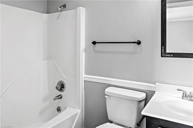 170 Vista Cir Unit C, Winston-Salem, NC 27106 - full bathroom featuring bathing tub / shower combination, vanity, and toilet