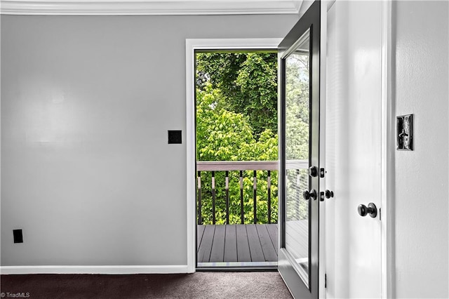 170 Vista Cir Unit C, Winston-Salem, NC 27106 - doorway to outside featuring carpet flooring and baseboards