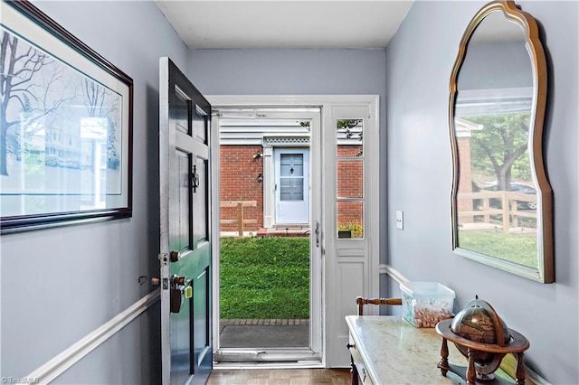 view of doorway to outside